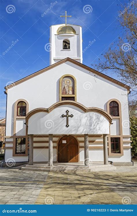 Modern christian church stock image. Image of balkan - 90210223