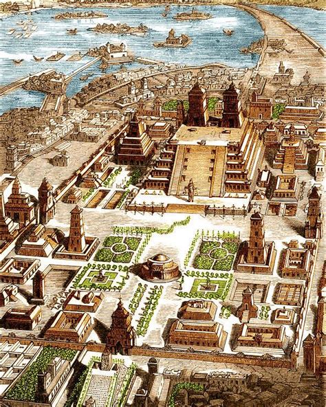 Tenochtitlan, Aztec City-state Poster by Science Source | Aztec city ...