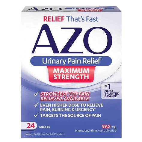 AZO Maximum Strength Urinary Tract Infection Burning Sensation Fast ...