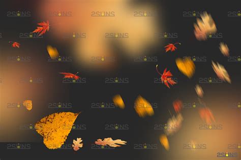 Autumn leaf overlay & Photoshop overlay Fall overlay - Invent Actions