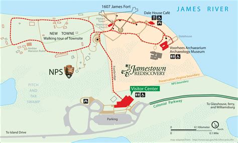 Jamestown Virginia Map