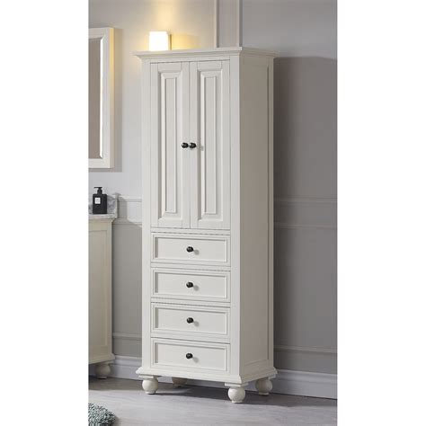 Avanity Thompson 24 Inch French White Finish Linen Cabinet - French ...