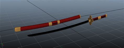 Sandai Kitetsu (roronoa zoro sword) 3D Model $50 - .ma .fbx .obj - Free3D