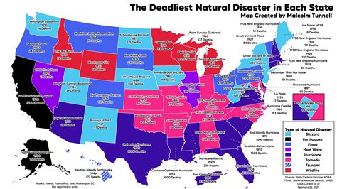 Most Devastating Natural Disasters in the United States - Vivid Maps