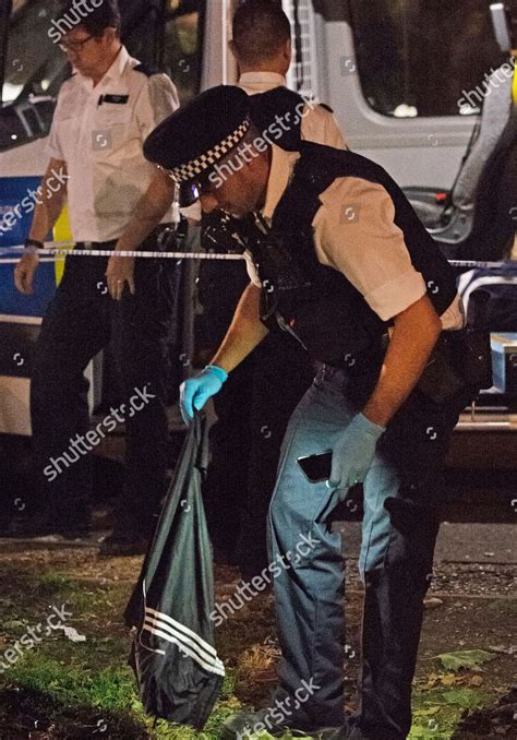 Police Officers Collecting Evidence Scene 20 Editorial Stock Photo ...