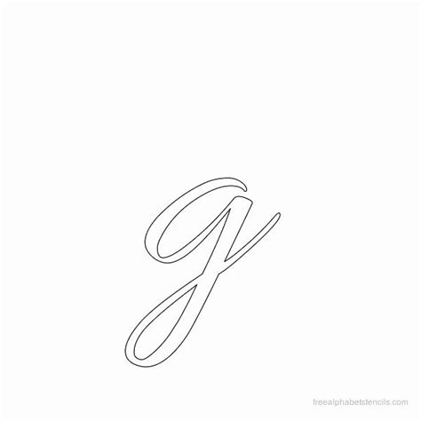 Cursive Letter Stencils Templates