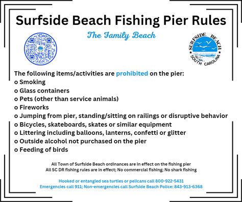 Surfside Beach Fishing Pier Rules | Surfside Beach, SC