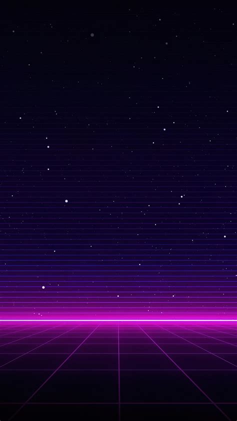 Outrun Wallpaper 4K, Neon, Dark background, Purple