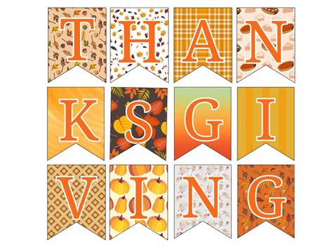 Thanksgiving Banner Printable PDF Instant Download Printable PDF ...