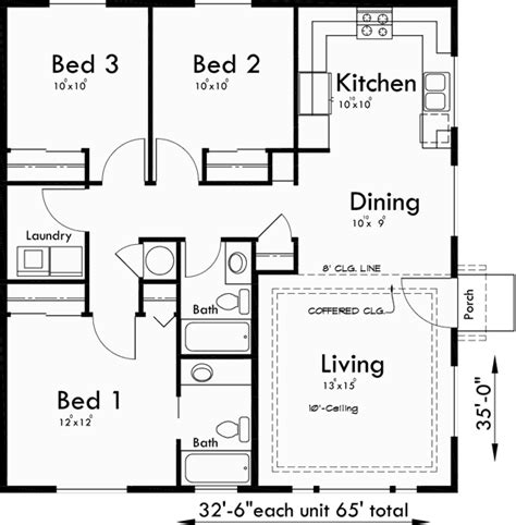 Simple 3 Bedroom Duplex House Plans | www.resnooze.com