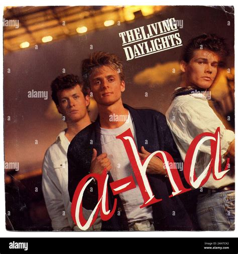 a-ha,The Living Daylights - Classic vintage vinyl album Stock Photo - Alamy