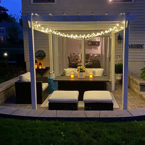 Square-shaped Gazebo Adorned With String Lights - Soul & Lane