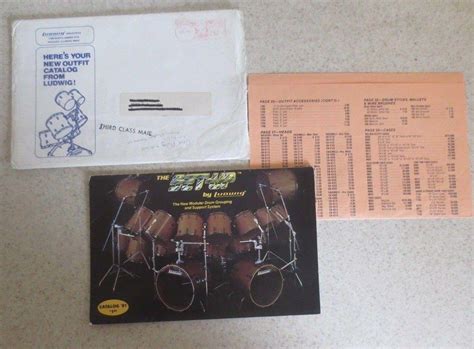 ORIGINAL 1981 LUDWIG DRUMS CATALOG "THE SET UP" 35 pages w/price list ...