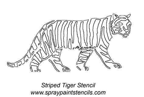 Printable Tiger Stencil - Printable Word Searches