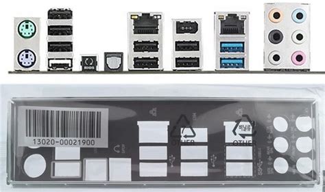 New I/O Shield Back Plate Of Motherboard For SABERTOOTH X58 Just Shield ...