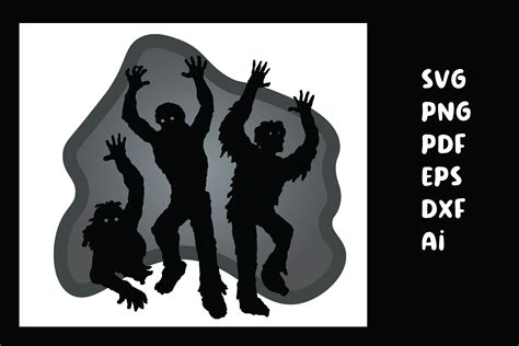 Zombies Silhouette Svg Graphic by shivani rathour · Creative Fabrica