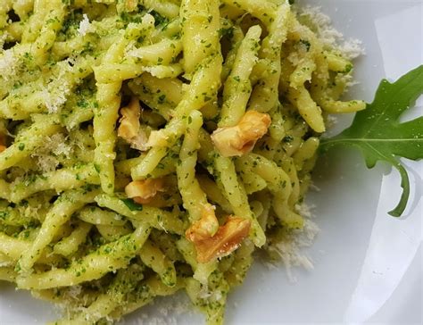 Trofie pasta with rocket pesto - The Pasta Project