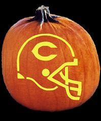 SpookMaster - NFL Football Chicago Bears Helmet Pumpkin Carving Pattern ...