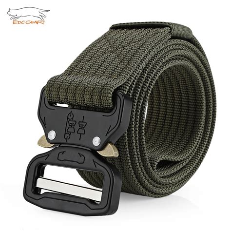 EDCGEAR Military Tactical Belt Mens Heavy Duty Army Combat Nylon Belts ...