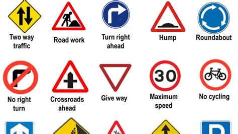 Road Signs And Meanings