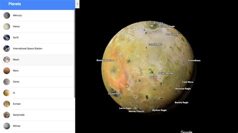 Google Maps now lets you fly above other planets and moons | Mashable