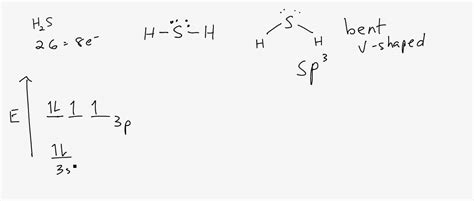 Lewis Structure, Molecular Shape and Hybridization for H2S - YouTube