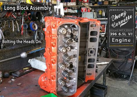 65 Big Block Chevy 396 Remanufactured Engine - Los Angeles Machine Shop ...