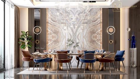 Luxury Dining Room Design In Kuwait City Behance