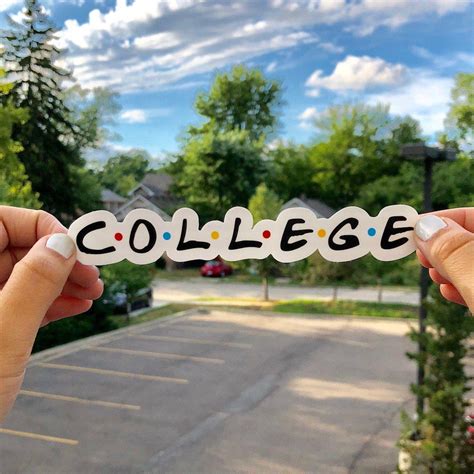 College Sticker | College Stickers for Planners | Big Moods | Big Moods