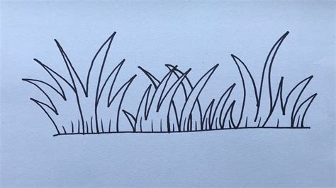 25 Easy Grass Drawing Ideas - How to Draw Grass - Blitsy