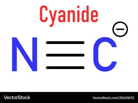 Cyanide Anion Chemical Structure Skeletal Formula Vector, 58% OFF