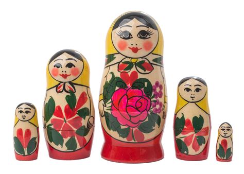 5-Piece Traditional Russian Babushka Nesting Doll