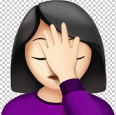 Facepalm Emoji IPhone Emoticon PNG, Clipart, Apple, Apple Color Emoji ...