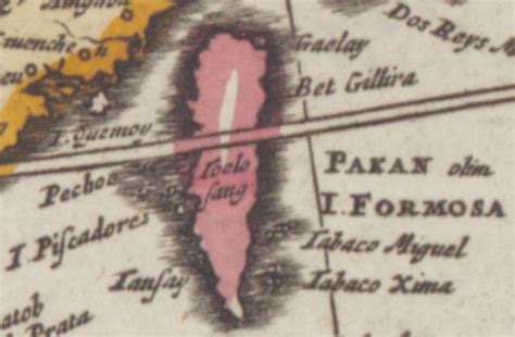 I Formosa Map Of Formosa In 1690 Map Of Taiwan In 1690 From