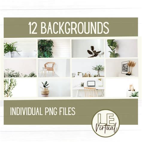 12 MINIMALIST ZOOM BACKGROUNDS Zoom Meeting Virtual - Etsy