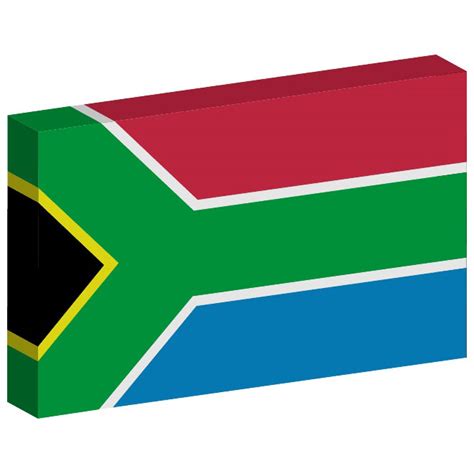 South Africa 3D flag Royalty Free Stock SVG Vector