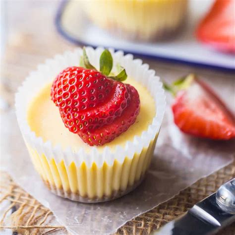 Mini Cheesecakes: baked in a muffin tin! -Baking a Moment