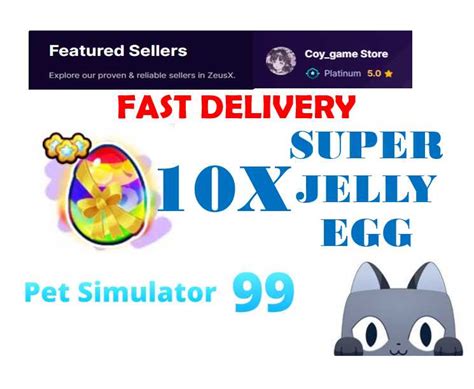 Pet Simulator 99 PS99 10x Super Jelly Egg