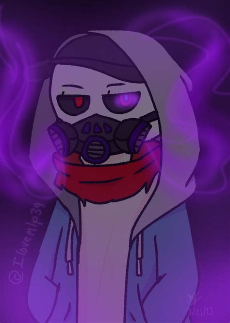 Don't Inhale the Toxic Fumes (Dust Sans Fanart) by Ilovemlp39 on DeviantArt