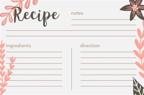 40 Recipe Card Template and Free Printables – Tip Junkie