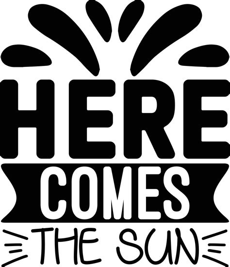 here comes the sun 22013675 Vector Art at Vecteezy