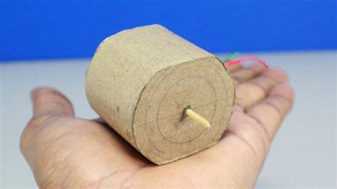 How to Make a DC Motor at Home Easily - Cardboard DC Motor | Motor ...