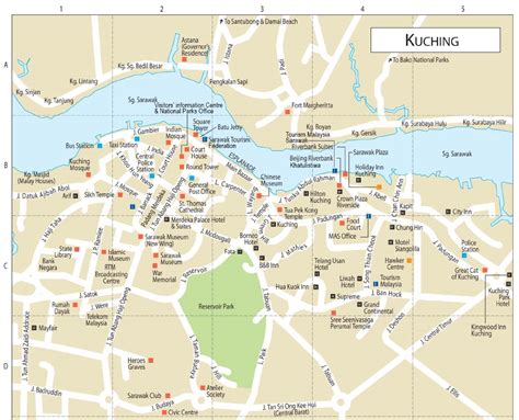 Kuching Guide Map - Kuching • mappery