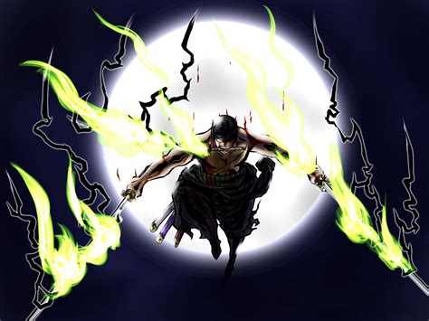 800x480 Resolution Roronoa Zoro HD One Piece Fight Art 800x480 ...