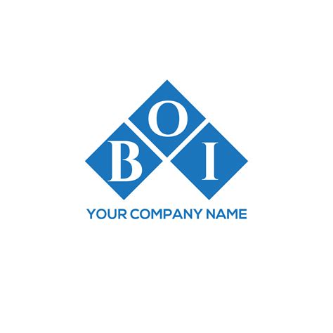 BOI letter logo design on WHITE background. BOI creative initials ...