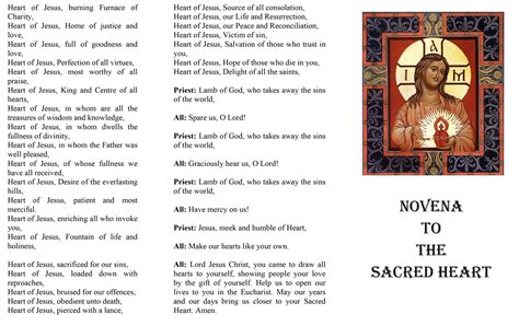 Sacred Heart Novena Printable