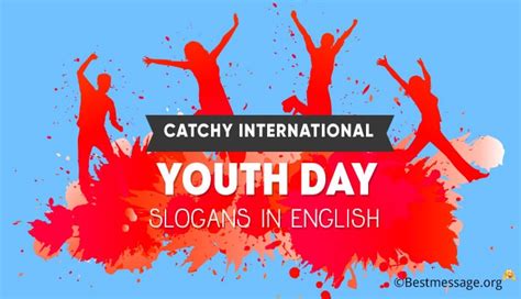 Catchy International Youth Day Slogans, Taglines in English