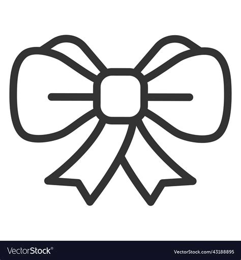 Ribbon bow Royalty Free Vector Image - VectorStock