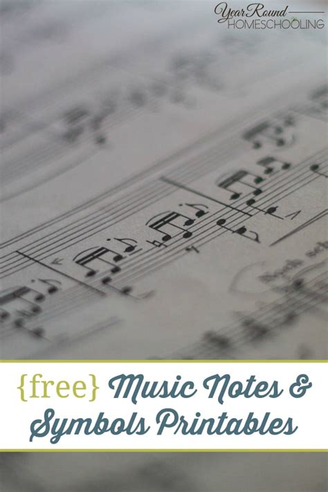 Free Printable Music Notes