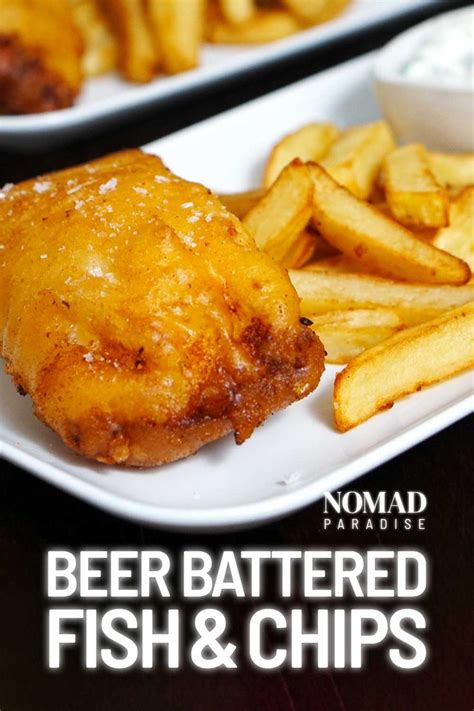 two white plates with food on them and the words nomad paradise beer ...